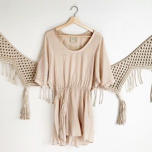 Michelle Mason Silk Short Sleeve Mini Dress